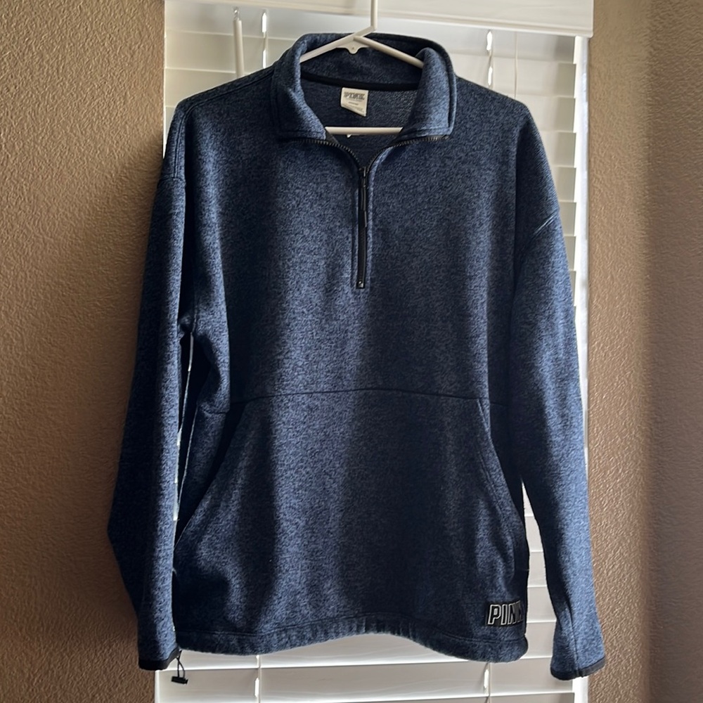 VS Pink half zipped sweater size size Medium in like new condition